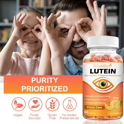 Lutein Gummies – Eye Health & Blue Light Protection, 60pcs