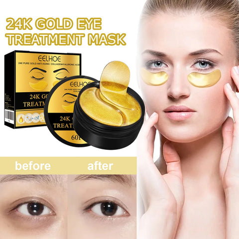 GoldLuxe 24K Collagen Eye Mask (60PCS)