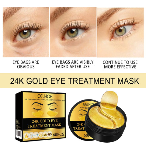 GoldLuxe 24K Collagen Eye Mask (60PCS)