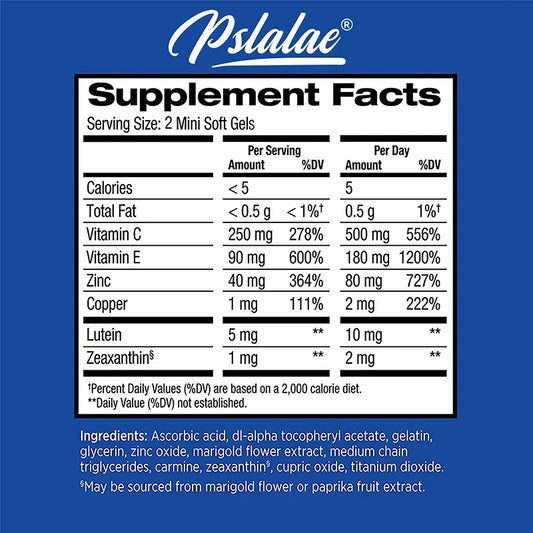 AREDS 2 Eye Supplement – Vision & Eye Health Capsules