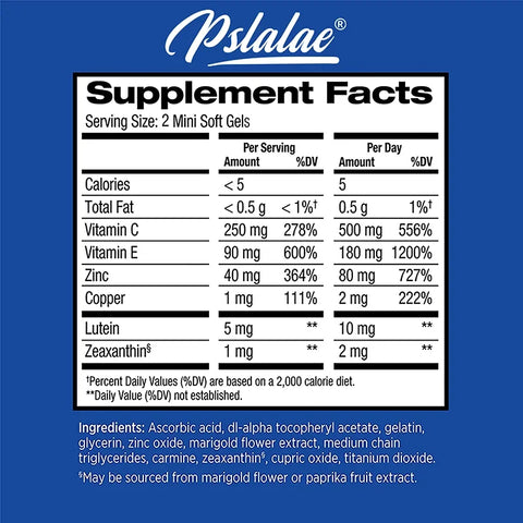 AREDS 2 Eye Supplement – Vision & Eye Health Capsules