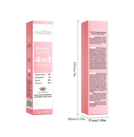 Instant Eye Bag Removal Cream – Retinol Anti-Wrinkle & Firming, 20g