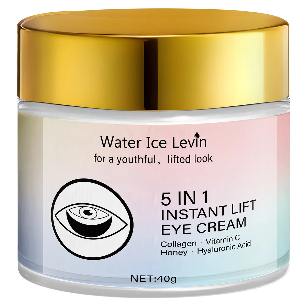 5-in-1 Eye Cream with Collagen & Vitamin C – Hydrating & Brightening, 40g